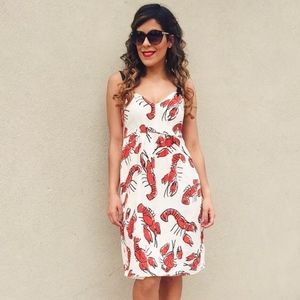 Anthropologie Edme & Esyllte Lobster Dress